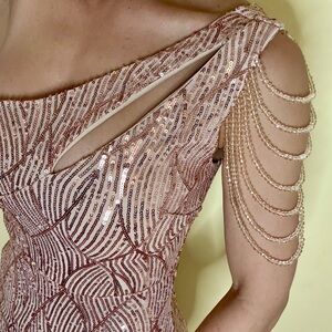 Elegant Sequin One Shoulder Dress